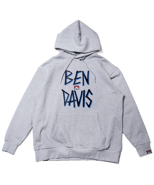【セール】《BEN DAVIS》プリントパーカー /リサイクルコットン混・抗菌防臭加工（パーカー）｜BEN DAVIS（ベンデイビス）