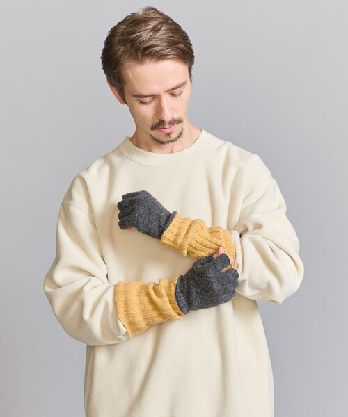 BEAUTY&YOUTH UNITED ARROWS（ビューティーアンドユースユナイテッドアローズ）の「【別注】 ＜SANTACANA＞ フィンガーレス グローブ（手袋・メンズ・マスタード/モカ/グレー・FREE）」の6枚目の写真