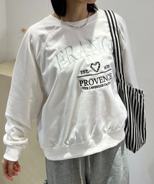 mebole(メボレ)の「フロントロゴスウェット(スウェット・レディース・グレー/アイボリー・FREE)」の22枚目の写真