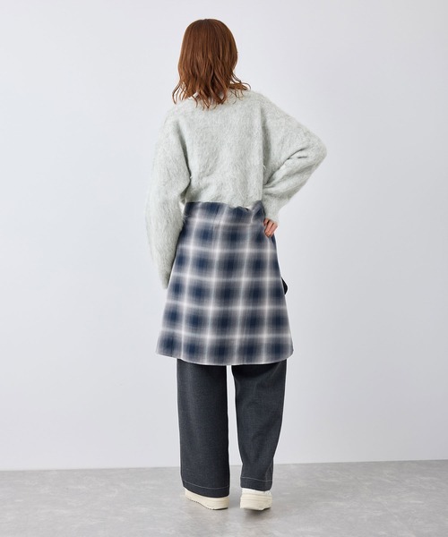 ROPE' PICNIC（ロペピクニック）の「長起毛ニットプルオーバー（ニット/セーター・レディース・チャコールグレー/ライトグレー/ピンク/キナリ・38）」の17枚目の写真