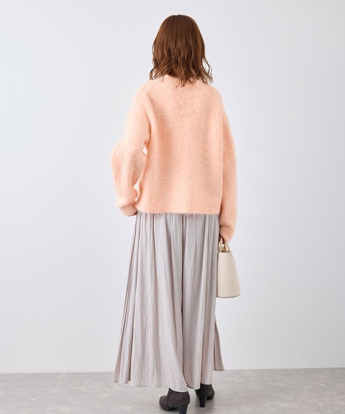 ROPE' PICNIC（ロペピクニック）の「長起毛ニットプルオーバー（ニット/セーター・レディース・チャコールグレー/ライトグレー/ピンク/キナリ・38）」の21枚目の写真