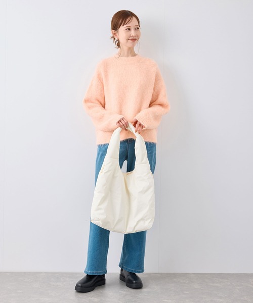 ROPE' PICNIC（ロペピクニック）の「長起毛ニットプルオーバー（ニット/セーター・レディース・チャコールグレー/ライトグレー/ピンク/キナリ・38）」の22枚目の写真