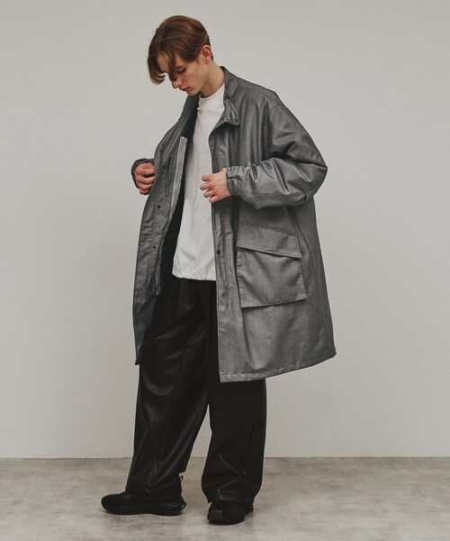 tk.TAKEO KIKUCHI(ティーケータケオキクチ)の「◆【ライナー付】モッズコート(モッズコート・メンズ・ブラック/グレー系4・02/03)」の12枚目の写真