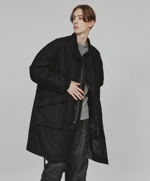 tk.TAKEO KIKUCHI(ティーケータケオキクチ)の「◆【ライナー付】モッズコート(モッズコート・メンズ・ブラック/グレー系4・02/03)」の14枚目の写真