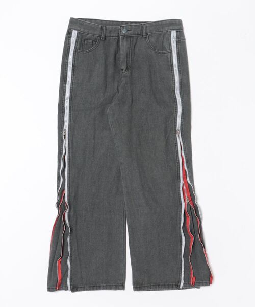 Bz》ダブルジップ変形デニムパンツ（デニムパンツ）｜B.I.D.（ビー