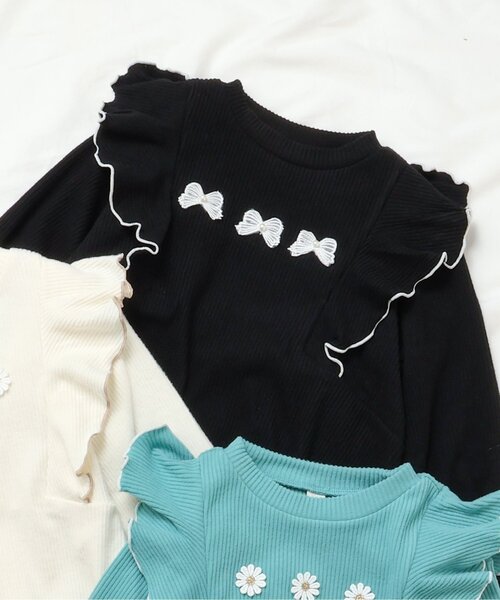 セール】あったかフリルリブトレーナー（スウェット）｜apres les