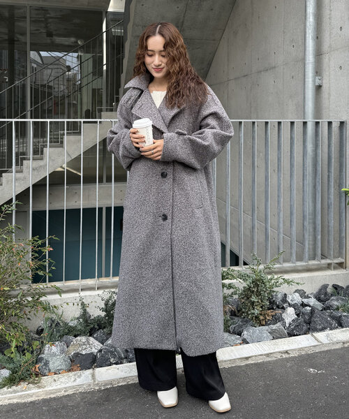 セール】[mline]スタンドカラーロングコート（その他アウター）｜mline