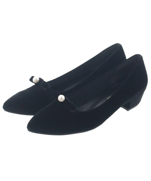 JELLY BEANS(ジェリービーンズ)の「パールリボンポインテッドトゥパンプス【Made in Japan】(113-45111)JELLY BEANS(ジェリービーンズ)(パンプス・レディース・ワイン/ブラック/グレー・22.5/24.5/23.5/23/24)」の4枚目の写真