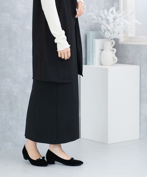 JELLY BEANS(ジェリービーンズ)の「パールリボンポインテッドトゥパンプス【Made in Japan】(113-45111)JELLY BEANS(ジェリービーンズ)(パンプス・レディース・ワイン/ブラック/グレー・22.5/24.5/23.5/23/24)」の12枚目の写真