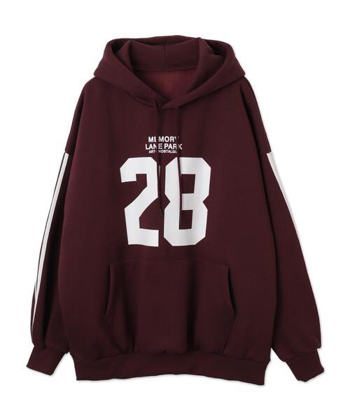 WEGO(ウィゴー)の「WEGO/サイドラインナンバリングパーカー(パーカー・レディース・ブラック/ワイン/グリーン・FREE)」の17枚目の写真