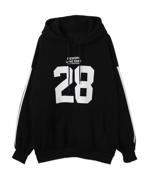 WEGO(ウィゴー)の「WEGO/サイドラインナンバリングパーカー(パーカー・レディース・ブラック/ワイン/グリーン・FREE)」の16枚目の写真