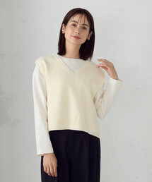 COMME CA ISM | Ⅴネックニットベスト(ベスト)