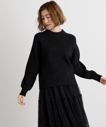 grove | ミニスパンコール片畦ニットプルオーバー(ニット/セーター)