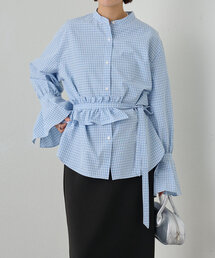 【新品未使用】omekashi シアージャケット　サックスブルー シアージャケット | Omekashi(オメカシ)レディース | PAL CLOSET