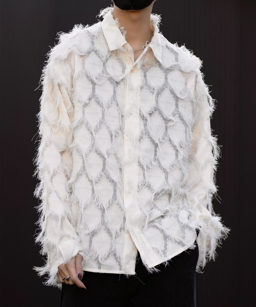 ★MSGM★ジャカード フィル クーペ ボウリング シャツ ☆MSGM☆ジャカード フィル クーペ ボウリング シャツ