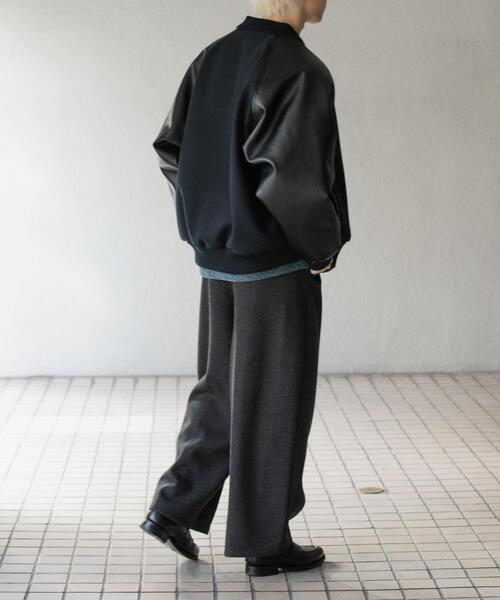 SENSE OF PLACE by URBAN RESEARCH（センスオブプレイスバイアーバンリサーチ）の「メルトンライクワイドパンツ（その他パンツ・メンズ・チャコールグレー/ブラウン・MEDIUM/LARGE）」の8枚目の写真