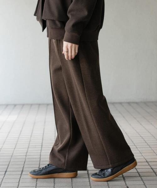 SENSE OF PLACE by URBAN RESEARCH（センスオブプレイスバイアーバンリサーチ）の「メルトンライクワイドパンツ（その他パンツ・メンズ・チャコールグレー/ブラウン・MEDIUM/LARGE）」の14枚目の写真