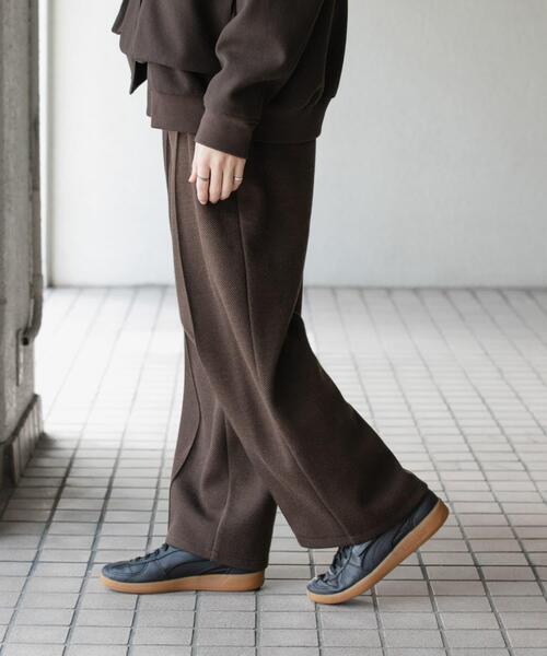 SENSE OF PLACE by URBAN RESEARCH（センスオブプレイスバイアーバンリサーチ）の「メルトンライクワイドパンツ（その他パンツ・メンズ・チャコールグレー/ブラウン・MEDIUM/LARGE）」の16枚目の写真