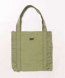 【Lee/リー】【旬のメタリックシルバー】サイドフリルトートバッグ デニム・キャンバス 大人可愛い トレンドカラー