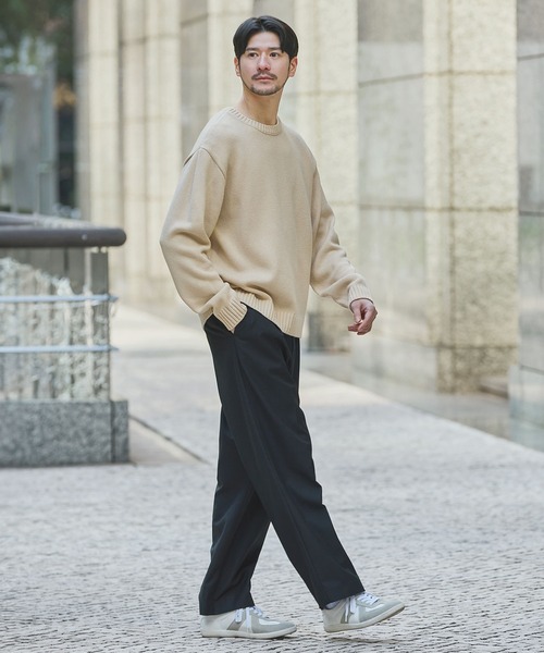 SPU(スプ)の「アクリル5Gウォッシャブル長袖ニット(ニット/セーター・メンズ・ブラウン/ライトグレー/ブラック/アイボリー/グレー/ブルーグレー/チャコール・M/XL/L)」の13枚目の写真