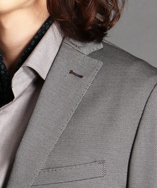 MONSIEUR NICOLE（ムッシュニコル）の「ダブルジャージモクロディセットアップジャケット（テーラードジャケット・メンズ・グレー・LARGE）」の10枚目の写真