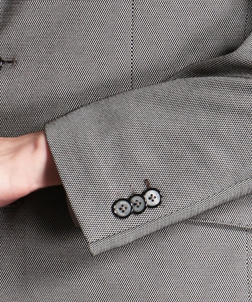 MONSIEUR NICOLE（ムッシュニコル）の「ダブルジャージモクロディセットアップジャケット（テーラードジャケット・メンズ・グレー・LARGE）」の9枚目の写真