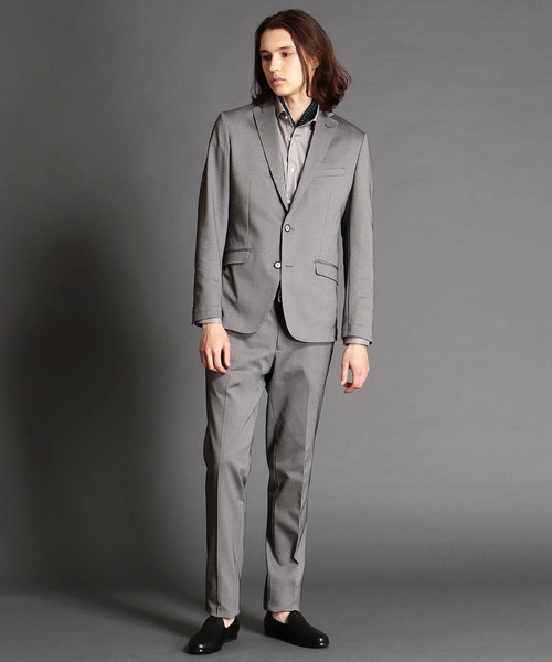 MONSIEUR NICOLE（ムッシュニコル）の「ダブルジャージモクロディセットアップジャケット（テーラードジャケット・メンズ・グレー・LARGE）」の3枚目の写真