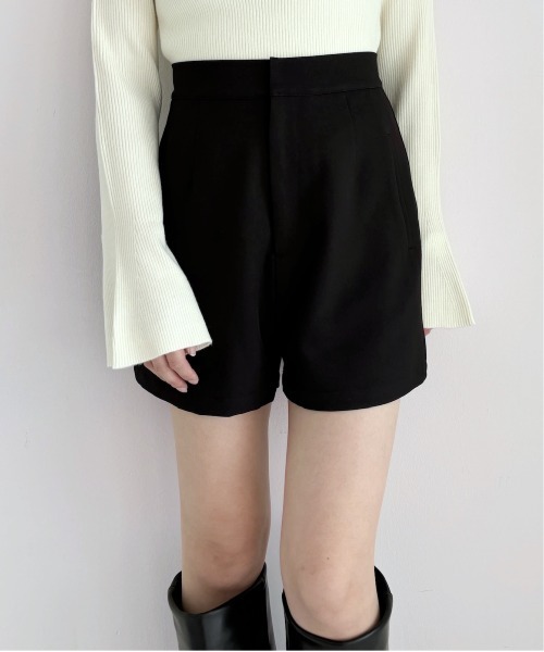 Heather Knit Shorts ニットショートパンツ ブラック ニットショートパンツ | ファッション通販サイト NUGU