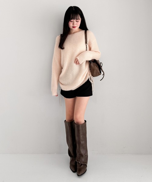 Heather(ヘザー)の「ハイウエストコンパクトショートパンツ 321744(その他パンツ・レディース・ブラック/ベージュ/グレー・S/M)」の17枚目の写真