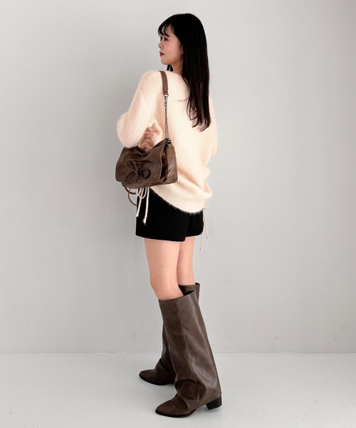 Heather(ヘザー)の「ハイウエストコンパクトショートパンツ 321744(その他パンツ・レディース・ブラック/ベージュ/グレー・S/M)」の18枚目の写真