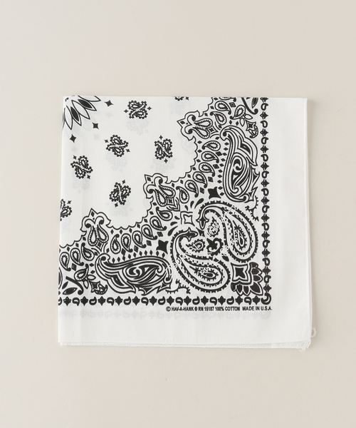 JOURNAL STANDARD（ジャーナルスタンダード）の「【カガミケン×JOURNAL STANDARD】プリントバンダナ（バンダナ/スカーフ・レディース・ピンク/ホワイト/イエロー/ワイン・FREE）」の2枚目の写真