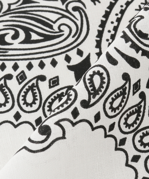 JOURNAL STANDARD（ジャーナルスタンダード）の「【カガミケン×JOURNAL STANDARD】プリントバンダナ（バンダナ/スカーフ・レディース・ピンク/ホワイト/イエロー/ワイン・FREE）」の10枚目の写真