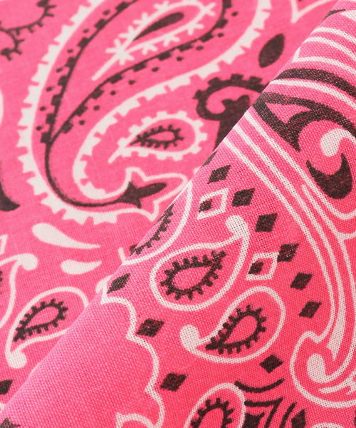 JOURNAL STANDARD（ジャーナルスタンダード）の「【カガミケン×JOURNAL STANDARD】プリントバンダナ（バンダナ/スカーフ・レディース・ピンク/ホワイト/イエロー/ワイン・FREE）」の11枚目の写真