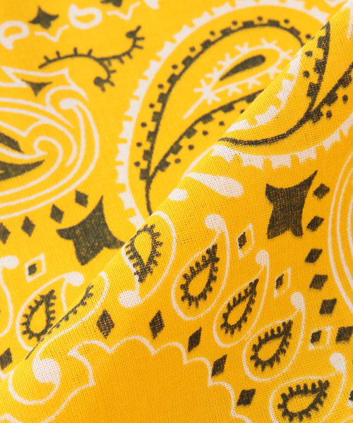 JOURNAL STANDARD（ジャーナルスタンダード）の「【カガミケン×JOURNAL STANDARD】プリントバンダナ（バンダナ/スカーフ・レディース・ピンク/ホワイト/イエロー/ワイン・FREE）」の14枚目の写真