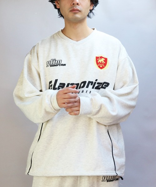 ８(eight)（エイト）の「ユニフォームデザインスウェット(セットアップ可能)（スウェット・メンズ・アッシュグレー/ブラック/ワインレッド・MEDIUM/LARGE）」の3枚目の写真