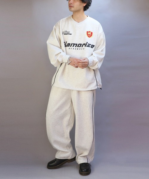 ８(eight)（エイト）の「ユニフォームデザインスウェット(セットアップ可能)（スウェット・メンズ・アッシュグレー/ブラック/ワインレッド・MEDIUM/LARGE）」の22枚目の写真