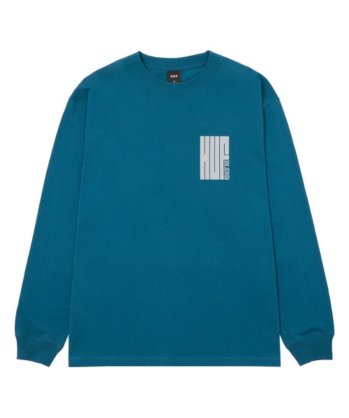HUF(ハフ)の「BIG BLOCK LS TEE(Tシャツ/カットソー・メンズ・ブラック/ホワイト/ブルー系その他/アッシュグレー・LARGE/MEDIUM/SMALL/X-SMALL/XX-LARGE/X-LARGE)」の8枚目の写真