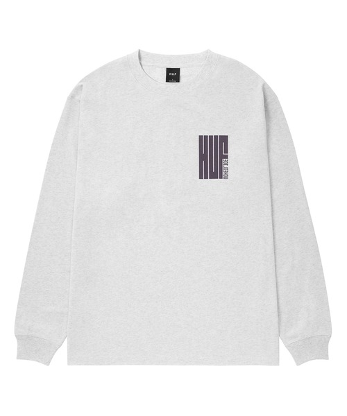 HUF(ハフ)の「BIG BLOCK LS TEE(Tシャツ/カットソー・メンズ・ブラック/ホワイト/ブルー系その他/アッシュグレー・LARGE/MEDIUM/SMALL/X-SMALL/XX-LARGE/X-LARGE)」の7枚目の写真