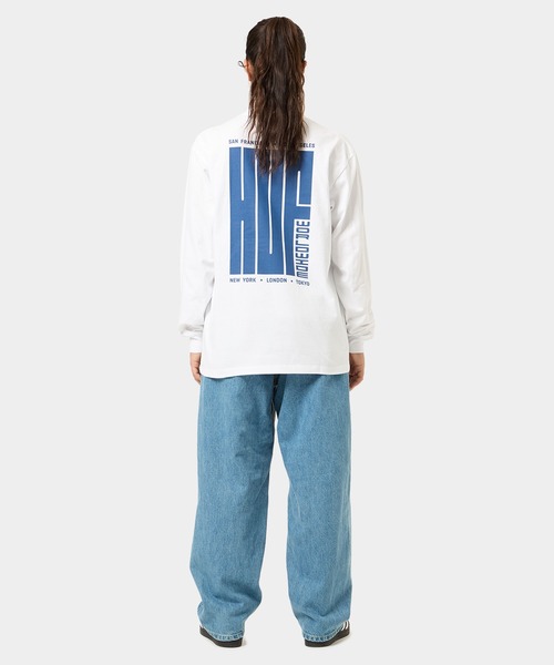 HUF(ハフ)の「BIG BLOCK LS TEE(Tシャツ/カットソー・メンズ・ブラック/ホワイト/ブルー系その他/アッシュグレー・LARGE/MEDIUM/SMALL/X-SMALL/XX-LARGE/X-LARGE)」の16枚目の写真