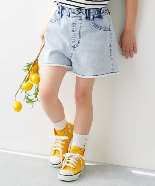 【d.i.a.】デニムショートパンツ フリンジ付き/GAL 楽天市場】リベットとフリンジ付き デニム ショートパンツ ミニ