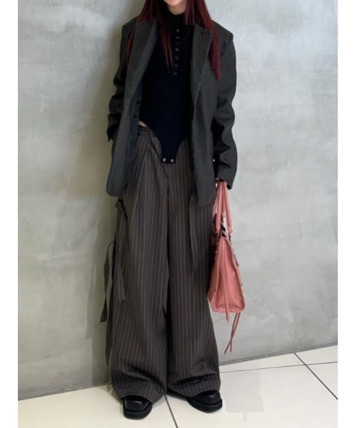 セール】THROW F/LEATHER BOXY JK フェイクレザー ボキシー