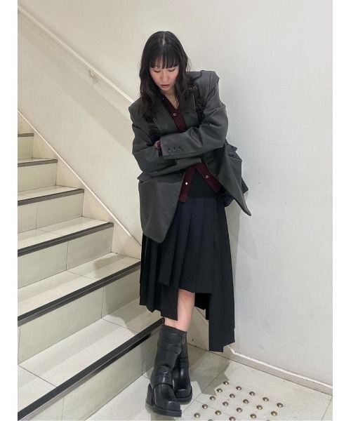 THROW by SLY フェイクレザー ボクシーJK THROW by SLY ジャケット テーラードジャケット F/LEATHER BOXY