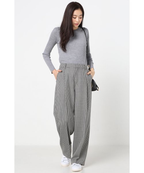 IENA(イエナ)の「ワイド スラックスパンツ◆(その他パンツ・レディース・ブラック系その他/ブラック・38/40/34/36)」の10枚目の写真