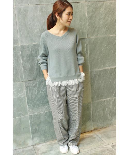 IENA(イエナ)の「ワイド スラックスパンツ◆(その他パンツ・レディース・ブラック系その他/ブラック・38/40/34/36)」の18枚目の写真