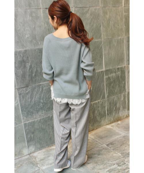 IENA(イエナ)の「ワイド スラックスパンツ◆(その他パンツ・レディース・ブラック系その他/ブラック・38/40/34/36)」の17枚目の写真