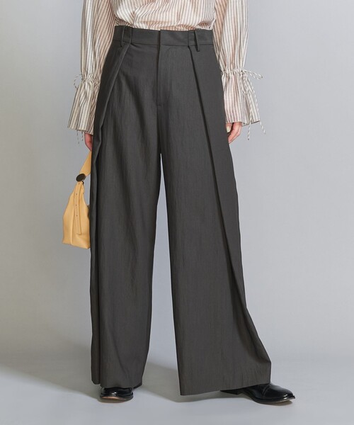 BEAUTY&YOUTH UNITED ARROWS(ビューティーアンドユースユナイテッドアローズ)の「セルロースナイロン インタック パンツ(スラックス・レディース・ダークグレー/オリーブ・L/M/S/XS)」の7枚目の写真