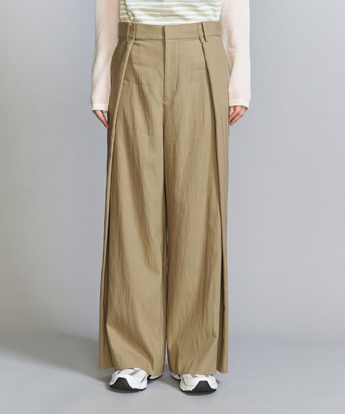 BEAUTY&YOUTH UNITED ARROWS(ビューティーアンドユースユナイテッドアローズ)の「セルロースナイロン インタック パンツ(スラックス・レディース・ダークグレー/オリーブ・L/M/S/XS)」の10枚目の写真