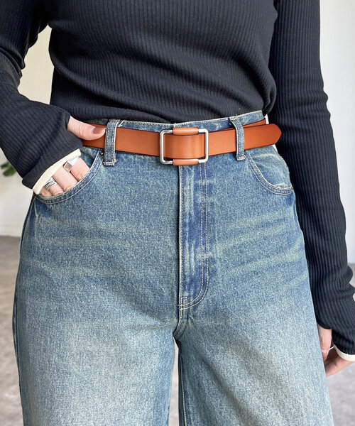 CPCM(シーピーシーエム)の「フリーバックルベルト(ベルト・レディース・ブラック/ブラウン・FREE)」の1枚目の写真