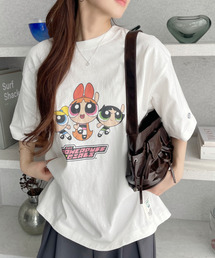 【パワーパフガールズ / POWERPUFF GIRLS / パワパフ】オーバーサイズ プリント Tシャツ