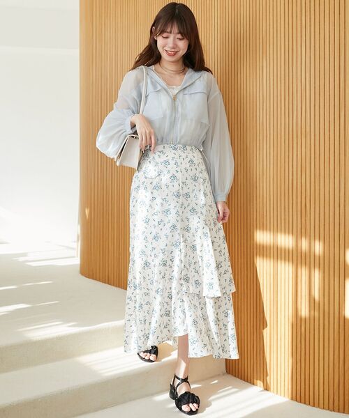 MAJESTIC LEGON(マジェスティックレゴン)の「ランダムティアードスカート(スカート・レディース・ブラック/レッド系その他2/グリーン系その他・MEDIUM)」の11枚目の写真